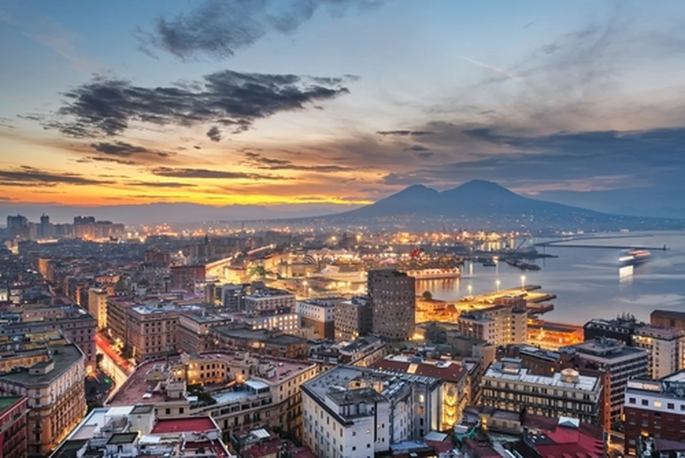 naples with vesuvius