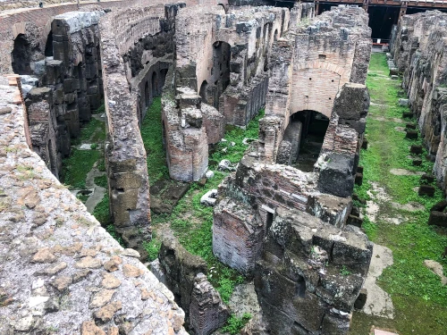 underground of the colosseum, rome