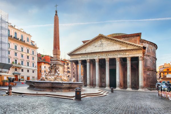 the pantheon in piazza della rotonda in rome