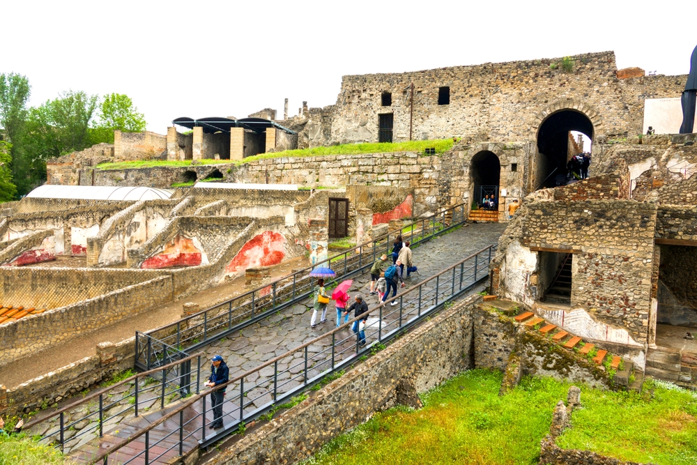 Step-free accessible path through the Pompeii ruins
