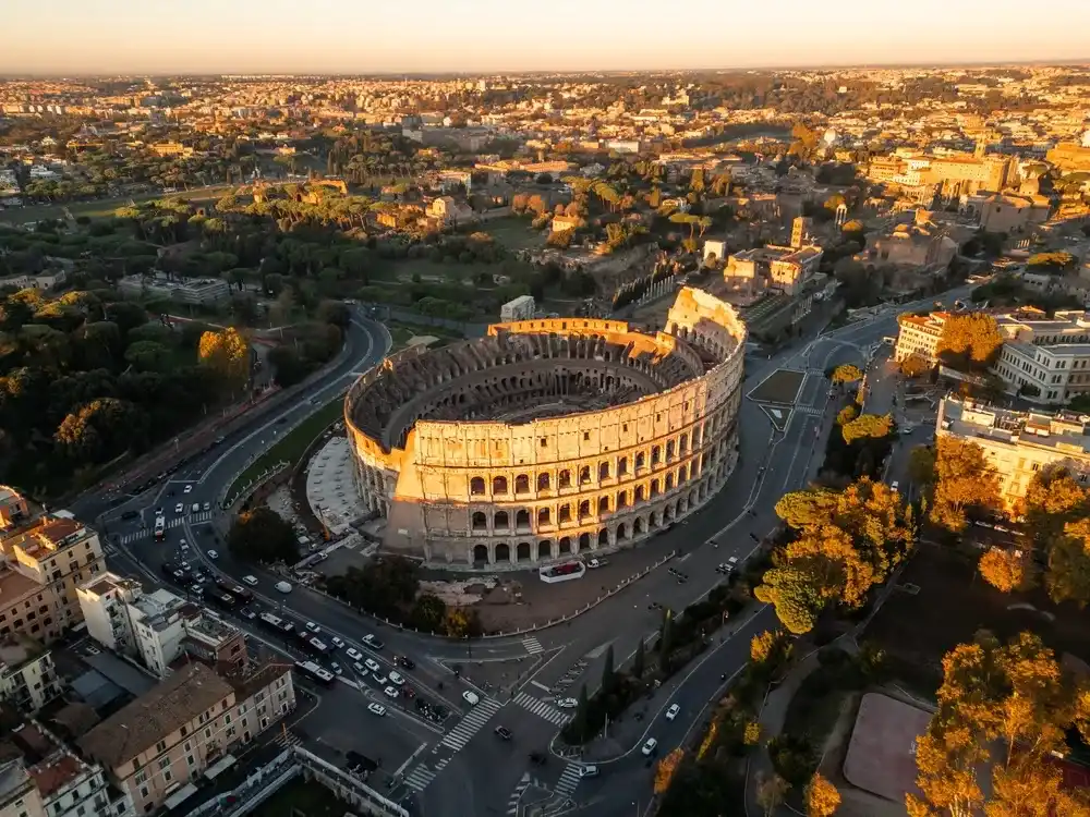 colosseum aerial view