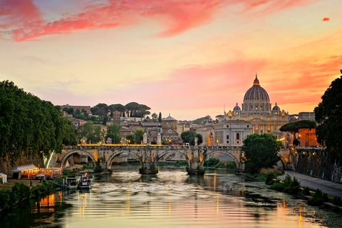 vatican at sunset